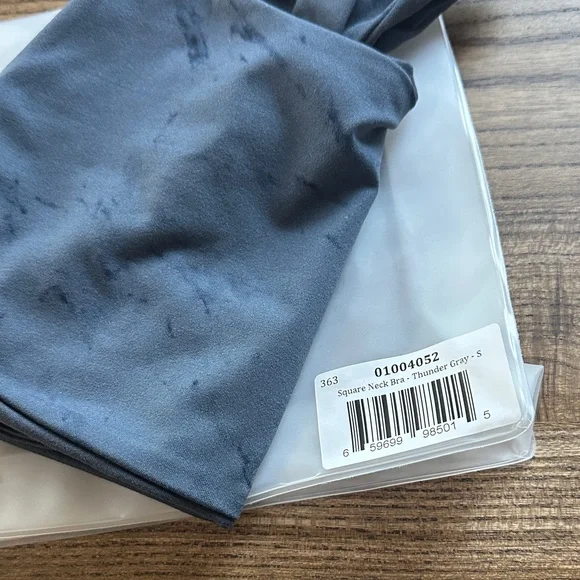 Bombshell Sportswear Gray Marble Sports Bra (reversible)